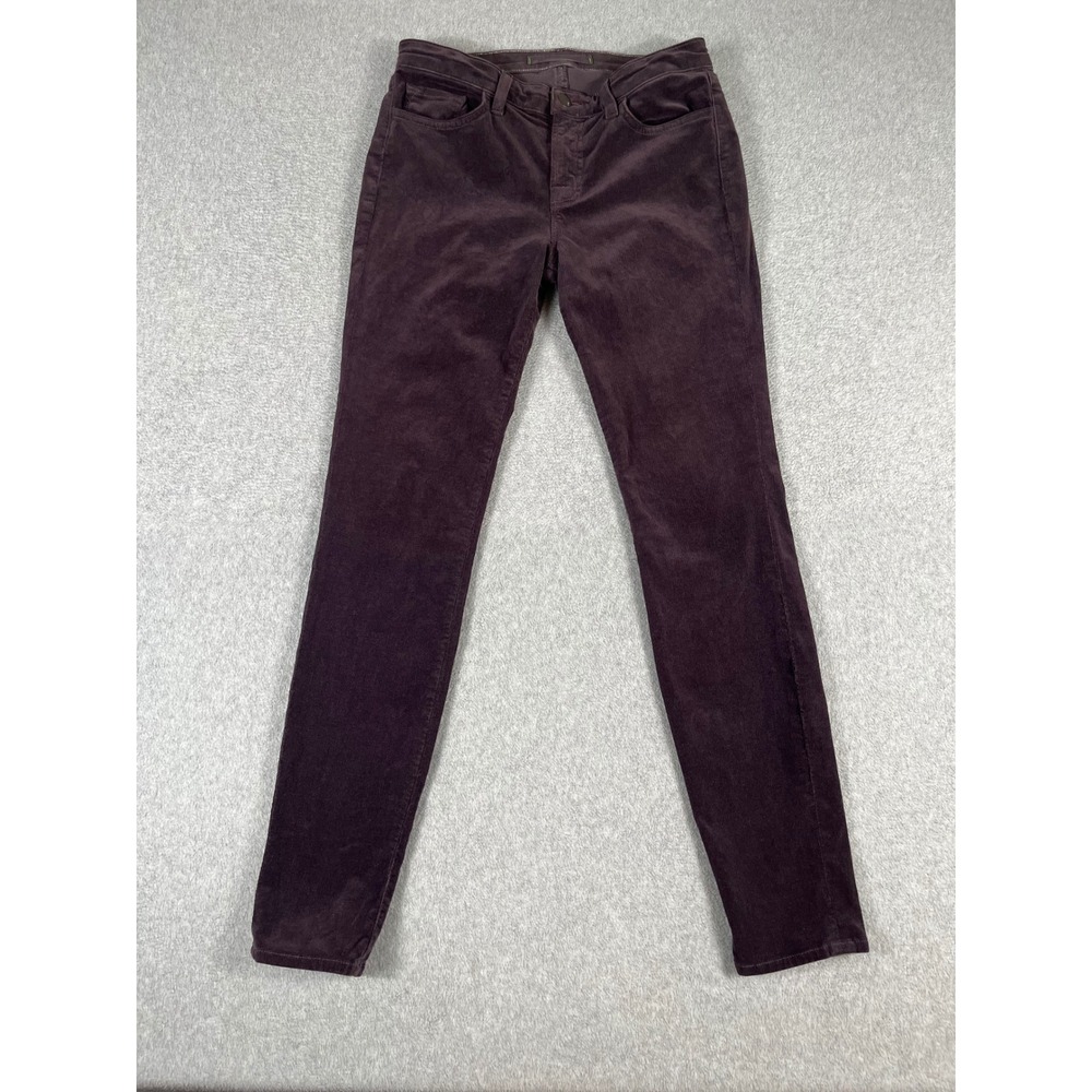 J Brand Nightingale Skinny Leg Corduroy Pants Purple 511F217 Womens 29